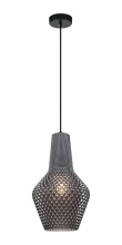 Matteo C68101SM - Quilted Gem Matte Black Pendant