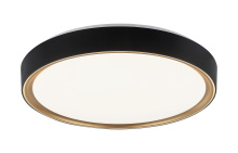 Matteo M10602BKGL - Alamus Aged Gold Brass + Matte Black Ceiling Mount