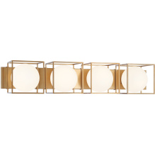 Matteo S03804AG - Squircle Aged Gold Brass Wall Sconce