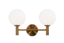 Matteo S06002AGOP - Cosmo Aged Gold Brass Wall Sconce