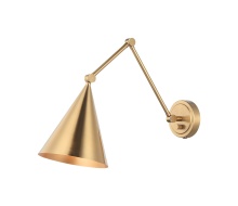 Matteo S16521AG - Pearson Aged Gold Brass Wall Sconce