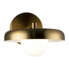 Matteo W34401AGOP - Creston Aged Gold Brass Wall Sconce
