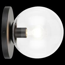 Matteo WX06011BKCL - Cosmo Black Wall Sconce / Ceiling Mount