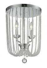 z-Lite 429F12-CH - 2 Light Flush Mount