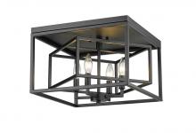 z-Lite 457F-MB - 4 Light Flush Mount