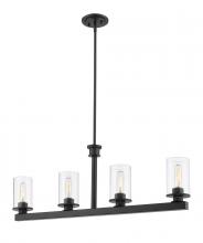  462-4L-BRZ - 4 Light Linear Chandelier