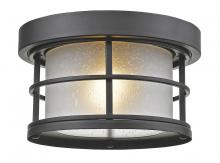  556F-BK - 1 Light Outdoor Flush Mount