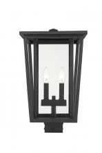  571PHBS-BK - 2 Light Outdoor Post Mount Fixture