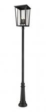 z-Lite 571PHXXLR-511P-BK - 4 Light Outdoor Post Mounted Fixture