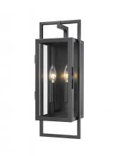  598S-BK - 2 Light Outdoor Wall Light