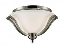  704F2-BN - 2 Light Flush Mount