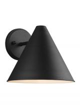  8538501-12 - Crittenden mid century modern 1-light outdoor exterior Dark Sky compliant medium wall lantern sconce