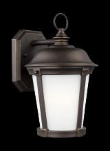 Generation Lighting  8650701-71 - Calder traditional 1-light outdoor exterior medium wall lantern sconce in antique bronze finish with