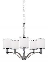 Generation Lighting  F3084/5SN/CH - Prospect Park Medium Chandelier