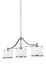 Generation Lighting  F3086/3SN/CH - Linear Chandelier