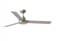  3JVR58BS - Jovie 58" Indoor/Outdoor Brushed Steel Ceiling Fan with Handheld / Wall Mountable Remote Control