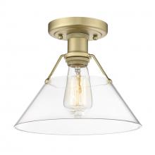  3306-FM BCB-CLR - Orwell BCB Flush Mount in Brushed Champagne Bronze with Clear Glass