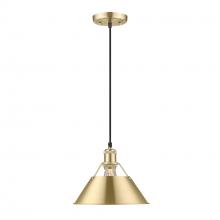  3306-M BCB-BCB - Orwell BCB Medium Pendant - 10" in Brushed Champagne Bronze with Brushed Champagne Bronze shade