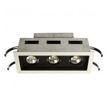 WAC MT-3LD311R-W927-BK - Mini Multiple LED Three Light Remodel Housing with Trim and Light Engine
