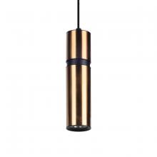 Avenue  HF1076-BBK - Cicada 1 Light Pentant Smooth Brass With Black