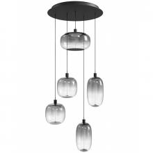 Avenue  HF9175-BK - Monaco 5 Light Multi Port Pendant