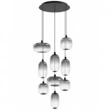 Avenue  HF9179-BK - Monaco 9 Light Multi Port Pendant