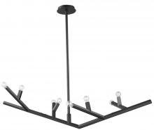  HF8888-BLK - The Oaks Collection Black Linear 8 Light Fixture