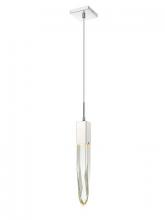  HF1901-1-AP-CH-C - The Original Aspen Collection Chrome Single Pendant with Clear Crystal