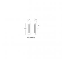 Modern Forms WS-58814-BN - Tower Wall & Bath Light