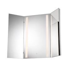  34000-014 - Mirror, LED, Tri-fold, Small, Chr