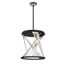  35643-012 - Sarise, 4LT LED Chandelier, Blk