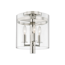  1303-PN - 3 LIGHT FLUSH MOUNT