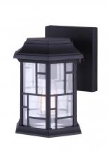  IOL352BK - CHANTRY, 1 Lt Outdoor Down Light, Clear Glass, 100W Type A, 6 1/2" W x 8 1/4" H x 7" D