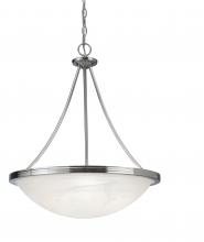  ICHAN4118BN - Alabaster 3 Light Chandelier