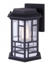  IOL353BK - CHANTRY, 1 Lt Outdoor Down Light, Clear Glass, 100W Type A, 8 1/4" W x 11" H x 8 1/4" D