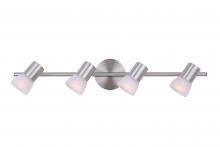  IT517A04BN - Hudson 4 Light Track Lighting, Nickel Finish