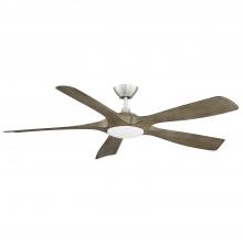  AC23856-SN/GWO - MISTRAL 56 in. Satin Nickel Ceiling Fan with Grey Weathered Oak blades