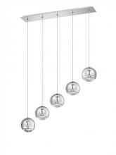  PF55-5LBR-CH - SPUMANTE series 5-Light Chrome Pendant Bar