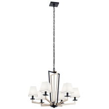  44022PN - Dancar™ 28" 6 Light Chandelier Polished Nickel