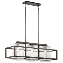 Kichler Canada Zone 2 Stocking 49805WZC - Outdoor Linear Chandelier 3Lt