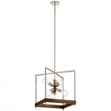 Kichler Canada Zone 2 Stocking 52092AUB - Tanis™ 6 Light Foyer Pendant Auburn Stained