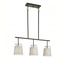 Kichler Canada Zone 2 Stocking 52263OZ - Marika 16" 3 Light Linear Chandelier in Olde Bronze
