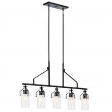  52379BK - Linear Chandelier 5Lt