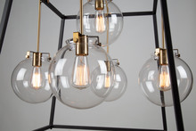 Artcraft Canada AC11605VB - Bridgetown 5 Light Chandelier (Black & Harvest Brass)