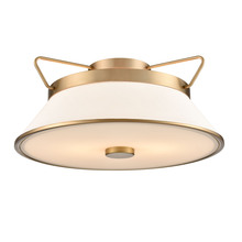 Artcraft Canada AC11833BB - Layla Semi Flushmount Brushed Brass