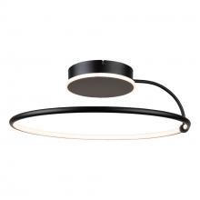  AC6631BK - Halo Collection Integrated LED Semi-Flush Mount, Black