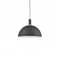 Kuzco 492316-BK/GD - Archibald 16-in Black With Gold Detail 1 Light Pendant