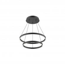 Kuzco CH87824-BK - Cerchio 24-in Black LED Chandeliers