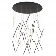 Kuzco MP14850-BK-UNV-010 - Chute 50-in Black LED Multi Pendant