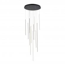 Kuzco MP14924-BK-UNV-010 - Chute 12 Head Black LED Multi Pendant